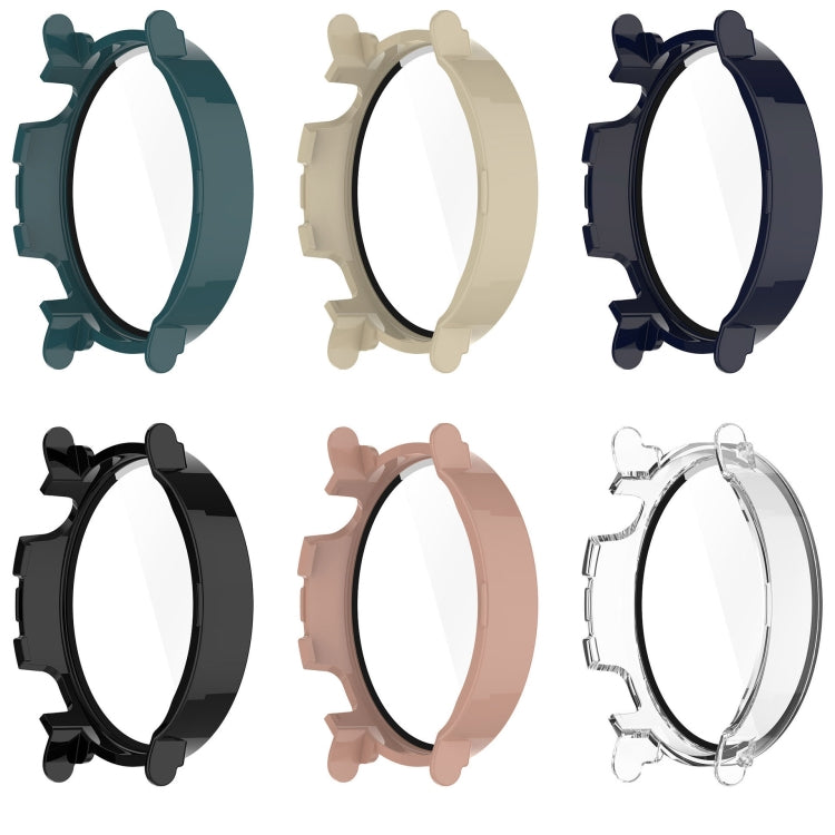 For Huawei Watch GT 4 41mm PC + Tempered Film Integrated Watch Protective Case(Ivory White) - Watch Cases by PMC TechLife | Online Shopping South Africa | PMC TechLife | Buy Now Pay Later Mobicred