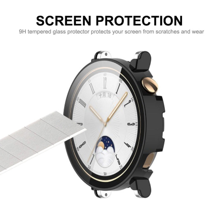For Huawei Watch GT 4 41mm ENKAY Hat-Prince Full Coverage PC + Tempered Film Integrated Watch Protective Case(Transparent) - Watch Cases by ENKAY | Online Shopping South Africa | PMC TechLife | Buy Now Pay Later Mobicred