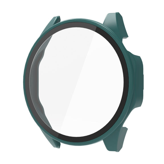 For Huawei Watch GT 4 46mm ENKAY Hat-Prince Full Coverage PC + Tempered Film Integrated Watch Protective Case(Dark Green)