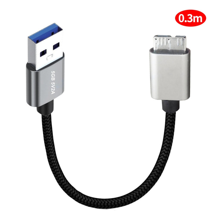 JUNSUNMAY USB 3.0 Male to Micro-B Cord Cable Compatible with Samsung Camera Hard Drive, Length:0.3m - USB Cable by JUNSUNMAY | Online Shopping South Africa | PMC TechLife | Buy Now Pay Later Mobicred