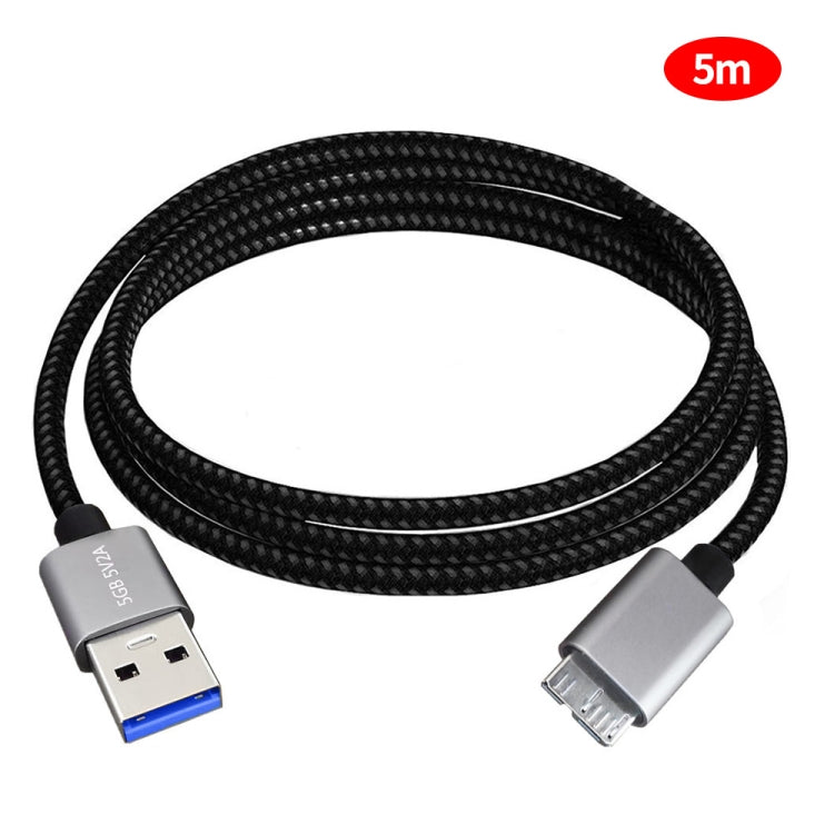 JUNSUNMAY USB 3.0 Male to Micro-B Cord Cable Compatible with Samsung Camera Hard Drive, Length:5m - free shipping - PMC TechLife - Order now!