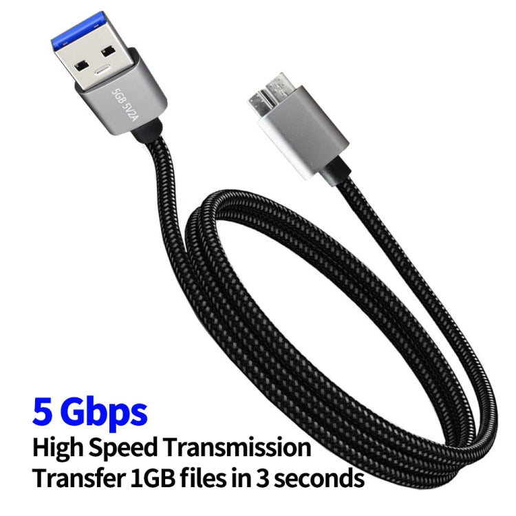 JUNSUNMAY USB 3.0 Male to Micro-B Cord Cable Compatible with Samsung Camera Hard Drive, Length:5m - free shipping - PMC TechLife - Order now!