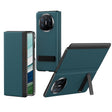 For Huawei Mate X5 All-inclusive Shockproof Phone Case with Holder(Indigo) - Huawei Cases by PMC TechLife | Online Shopping South Africa | PMC TechLife | Buy Now Pay Later Mobicred