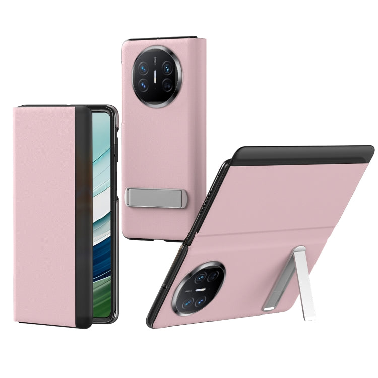 For Huawei Mate X5 All-inclusive Shockproof Phone Case with Holder(Pink) - Huawei Cases by PMC TechLife | Online Shopping South Africa | PMC TechLife | Buy Now Pay Later Mobicred