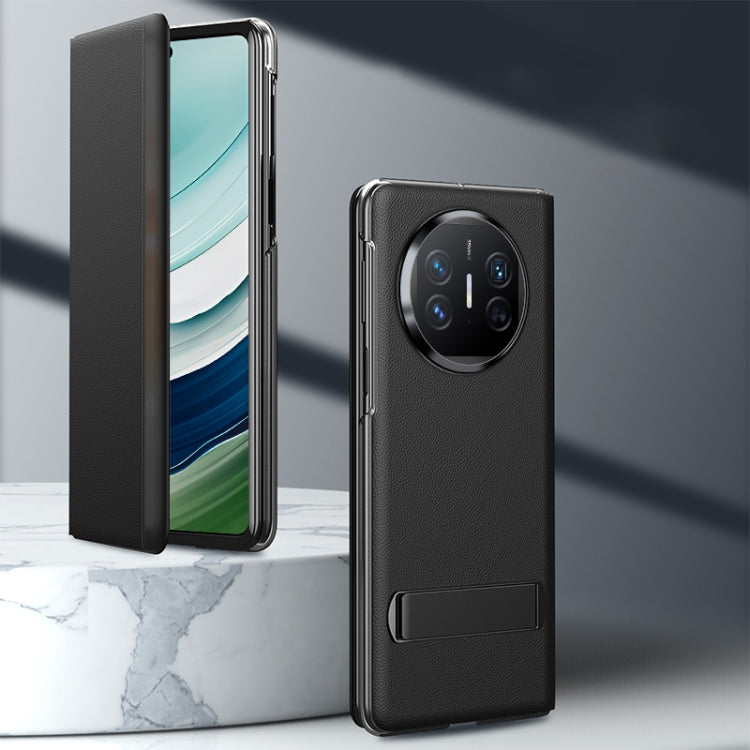 For Huawei Mate X5 All-inclusive Shockproof Phone Case with Holder(Black) - Huawei Cases by PMC TechLife | Online Shopping South Africa | PMC TechLife | Buy Now Pay Later Mobicred