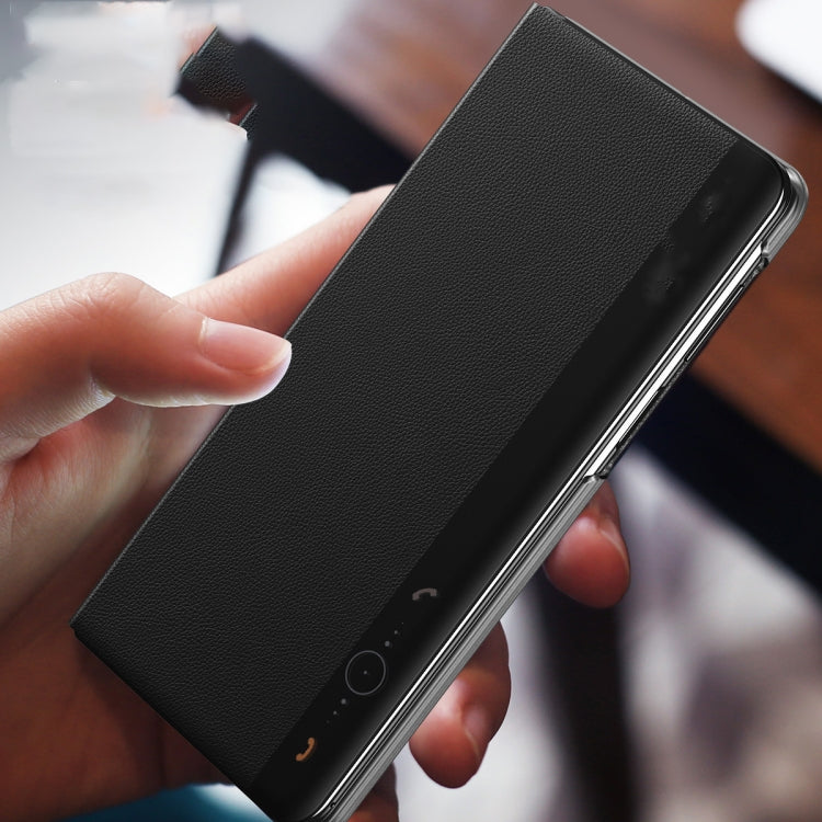 For Huawei Mate X5 Side Window All-inclusive Shockproof Phone Case(Blue) - Huawei Cases by PMC TechLife | Online Shopping South Africa | PMC TechLife | Buy Now Pay Later Mobicred