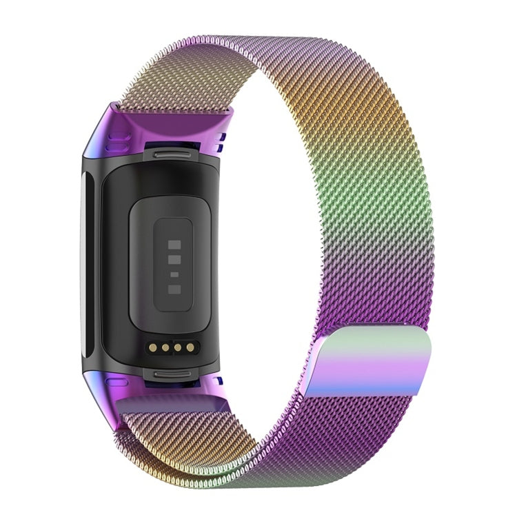 For Fitbit Charge 6 Milan Magnetic Metal Steel Mesh Watch Band(Colorful) - Watch Bands by PMC TechLife | Online Shopping South Africa | PMC TechLife | Buy Now Pay Later Mobicred