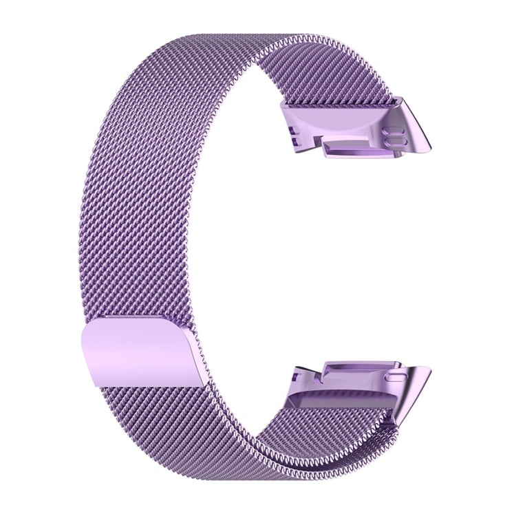 For Fitbit Charge 6 Milan Magnetic Metal Steel Mesh Watch Band(Purple) - Watch Bands by PMC TechLife | Online Shopping South Africa | PMC TechLife | Buy Now Pay Later Mobicred