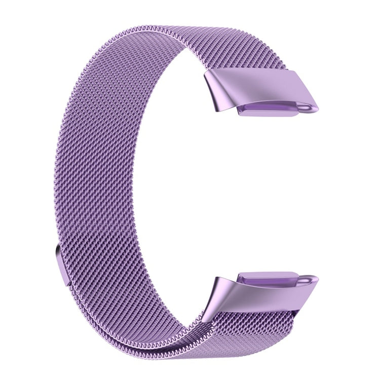 For Fitbit Charge 6 Milan Magnetic Metal Steel Mesh Watch Band(Purple) - Watch Bands by PMC TechLife | Online Shopping South Africa | PMC TechLife | Buy Now Pay Later Mobicred