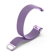 For Fitbit Charge 6 Milan Magnetic Metal Steel Mesh Watch Band(Purple)