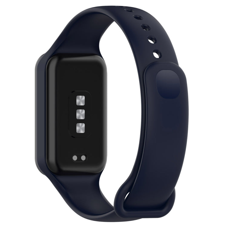 For Xiaomi Mi Band 8 Active Solid Color Integrated Silicone Watch Band(Dark Blue) - free shipping - PMC TechLife - Order now!