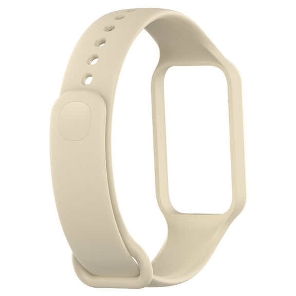 For Xiaomi Mi Band 8 Active Solid Color Integrated Silicone Watch Band(Stralight Color)