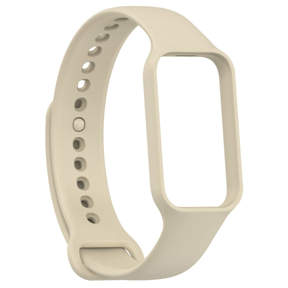 For Xiaomi Mi Band 8 Active Solid Color Integrated Silicone Watch Band(Stralight Color)