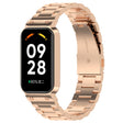 For Xiaomi Smart Band 8 Active Three Bead Stainless Steel Watch Band + Watch Metal Frame(Rose Gold) - free shipping - PMC TechLife - Order now!