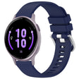 For Garmin Active5 Liquid Glossy Silver Buckle Silicone Watch Band(Dark Blue) - free shipping - PMC TechLife - Order now!