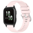 For Garmin Venu SQ2 Liquid Glossy Silver Buckle Silicone Watch Band(Pink) - free shipping - PMC TechLife - Order now!