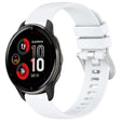 For Garmin Venu 2 Plus Liquid Glossy Silver Buckle Silicone Watch Band(White) - free shipping - PMC TechLife - Order now!