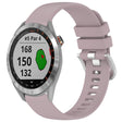 For Garmin Approach S40 Liquid Glossy Silver Buckle Silicone Watch Band(Purple) - free shipping - PMC TechLife - Order now!