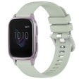 For Garmin Venu / Venu SQ Liquid Glossy Silver Buckle Silicone Watch Band(Green) - free shipping - PMC TechLife - Order now!