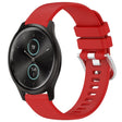 For Garmin VivoMove Style / Vivomove Liquid Glossy Silver Buckle Silicone Watch Band(Red) - free shipping - PMC TechLife - Order now!