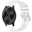 For Garmin VivoMove Style / Vivomove Liquid Glossy Silver Buckle Silicone Watch Band(White) - free shipping - PMC TechLife - Order now!