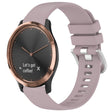 For Garmin Vivomove HR Sport Liquid Glossy Silver Buckle Silicone Watch Band(Purple) - free shipping - PMC TechLife - Order now!