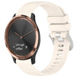 For Garmin Vivomove HR Sport Liquid Glossy Silver Buckle Silicone Watch Band(Starlight) - free shipping - PMC TechLife - Order now!