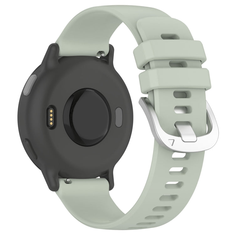 For Garmin Vivomove HR Sport Liquid Glossy Silver Buckle Silicone Watch Band(Green) - free shipping - PMC TechLife - Order now!