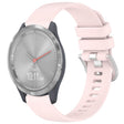 For Garmin Vivomove 3S Liquid Glossy Silver Buckle Silicone Watch Band(Pink) - free shipping - PMC TechLife - Order now!