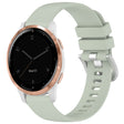 For Garmin Vivoactive 4S Liquid Glossy Silver Buckle Silicone Watch Band(Green) - free shipping - PMC TechLife - Order now!