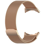 For Google Pixel Watch 2 Milan Magnetic Steel Mesh Watch Band(Rose Gold)