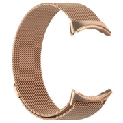 For Google Pixel Watch 2 Milan Magnetic Steel Mesh Watch Band(Rose Gold)