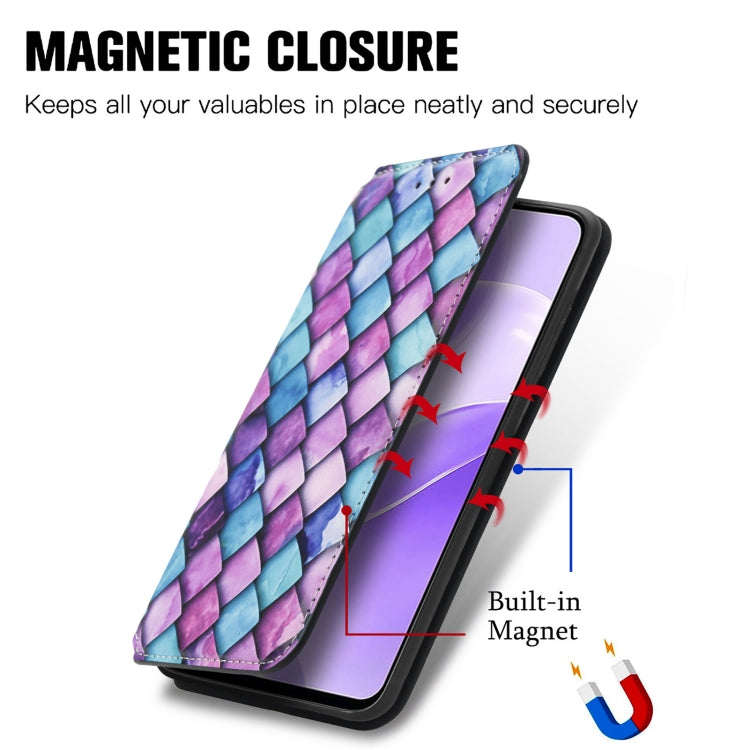 For Ulefone Note 15 CaseNeo Colorful Magnetic Leather Phone Case(Purple Scales) - free shipping - PMC Jewellery - Order now!