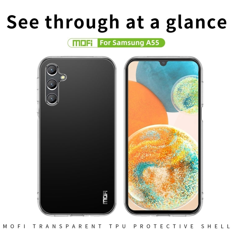 For Samsung Galaxy A55 MOFI Ming Series Ultra-thin TPU Phone Case(Transparent) - Galaxy Phone Cases by MOFI | Online Shopping South Africa | PMC TechLife | Buy Now Pay Later Mobicred