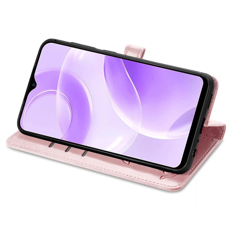 For Ulefone Note 15 Cat and Dog Embossed Leather Phone Case(Rose Gold) - Ulefone Cases by PMC Jewellery | Online Shopping South Africa | PMC Jewellery | Buy Now Pay Later Mobicred