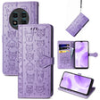 For Ulefone Note 15 Cat and Dog Embossed Leather Phone Case(Purple) - Ulefone Cases by PMC Jewellery | Online Shopping South Africa | PMC Jewellery | Buy Now Pay Later Mobicred