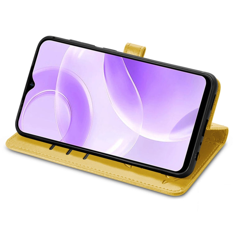 For Ulefone Note 15 Cat and Dog Embossed Leather Phone Case(Yellow) - Ulefone Cases by PMC Jewellery | Online Shopping South Africa | PMC Jewellery | Buy Now Pay Later Mobicred