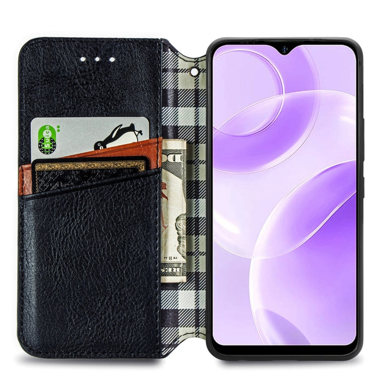 For Ulefone Note 15 Cubic Grid Pressed Magnetic Leather Phone Case(Black) - Ulefone Cases by PMC Jewellery | Online Shopping South Africa | PMC Jewellery | Buy Now Pay Later Mobicred