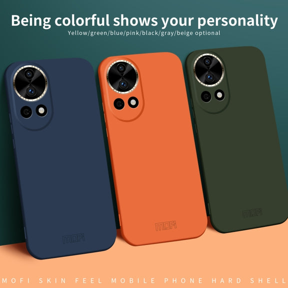 For Huawei nova 12 MOFI Qin Series Skin Feel All-inclusive PC Phone Case(Orange)