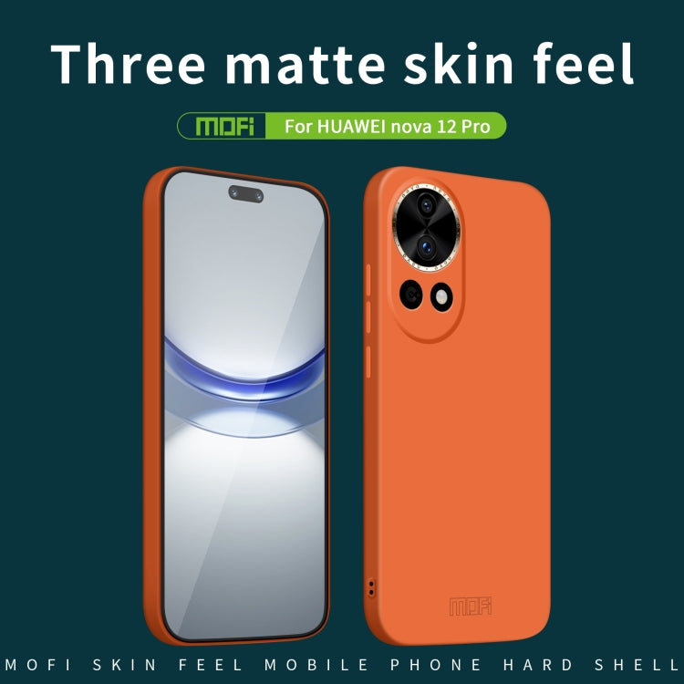 For Huawei nova 12 Pro / 12 Ultra MOFI Qin Series Skin Feel All-inclusive PC Phone Case(Orange) - Huawei Cases by MOFI | Online Shopping South Africa | PMC TechLife | Buy Now Pay Later Mobicred