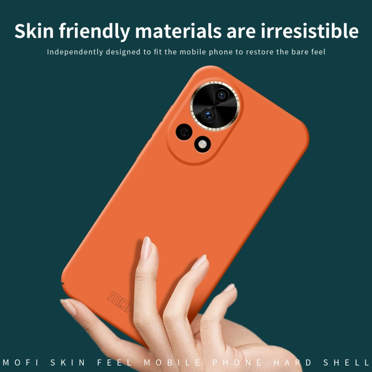For Huawei nova 12 Pro / 12 Ultra MOFI Qin Series Skin Feel All-inclusive PC Phone Case(Orange) - Huawei Cases by MOFI | Online Shopping South Africa | PMC TechLife | Buy Now Pay Later Mobicred