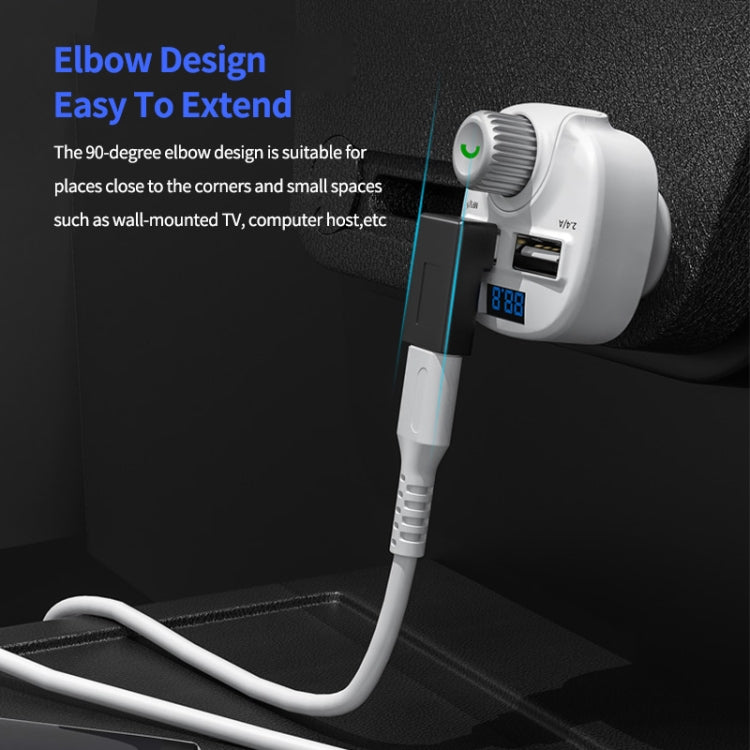 ENKAY 90 Degree Right Angle USB 3.0 Male to Type-C Female Adapter Converter - Cable & Adapters by ENKAY | Online Shopping South Africa | PMC TechLife | Buy Now Pay Later Mobicred