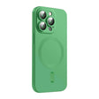 For iPhone 15 Pro Max ENKAY MagSafe Matte TPU Phone Case with Lens Film(Green) - iPhone 15 Pro Max Cases by ENKAY | Online Shopping South Africa | PMC TechLife | Buy Now Pay Later Mobicred