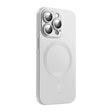For iPhone 15 Pro ENKAY MagSafe Matte TPU Phone Case with Lens Film(Silver) - iPhone 15 Pro Cases by ENKAY | Online Shopping South Africa | PMC TechLife | Buy Now Pay Later Mobicred