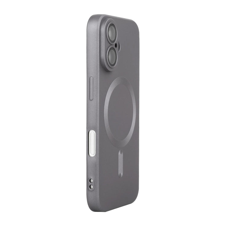 For iPhone 16 Plus ENKAY MagSafe Matte TPU Phone Case with Lens Film(Dark Grey) - iPhone 16 Plus Cases by ENKAY | Online Shopping South Africa | PMC TechLife | Buy Now Pay Later Mobicred