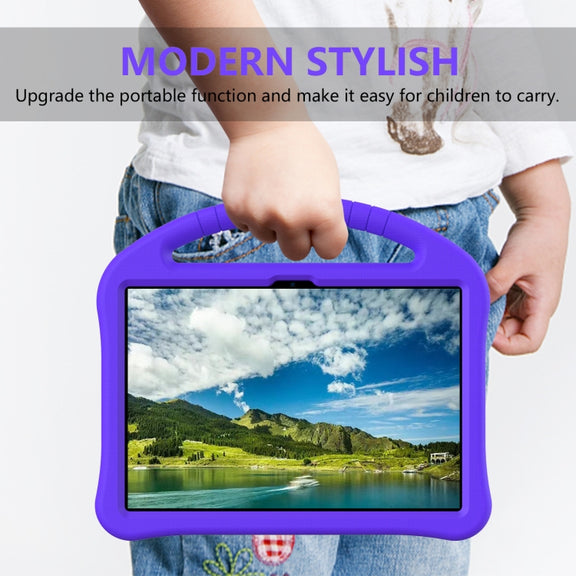 For Teclast P40HD 2022 / P40S 2023 EVA Shockproof Tablet Case with Holder(Purple)
