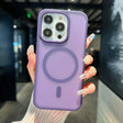For iPhone 16 Pro Transparent TPU Hybrid PC Magsafe Phone Case(Purple) - iPhone 16 Pro Cases by PMC TechLife | Online Shopping South Africa | PMC TechLife | Buy Now Pay Later Mobicred