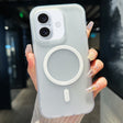 For iPhone 16 Transparent TPU Hybrid PC Magsafe Phone Case(White) - iPhone 16 Cases by PMC TechLife | Online Shopping South Africa | PMC TechLife | Buy Now Pay Later Mobicred