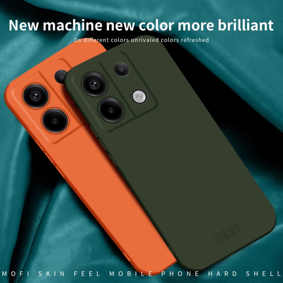 For Xiaomi Redmi Note 13 MOFI Qin Series Skin Feel All-inclusive PC Phone Case(Black)
