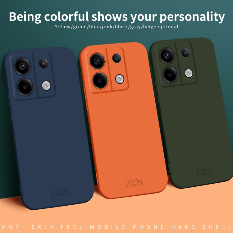 For Xiaomi Redmi Note 13 Pro 5G MOFI Qin Series Skin Feel All-inclusive PC Phone Case(Black)